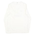 PRETTY GREEN Mens White Long Sleeve Crew Neck Graphic T-Shirt S Cotton Blend