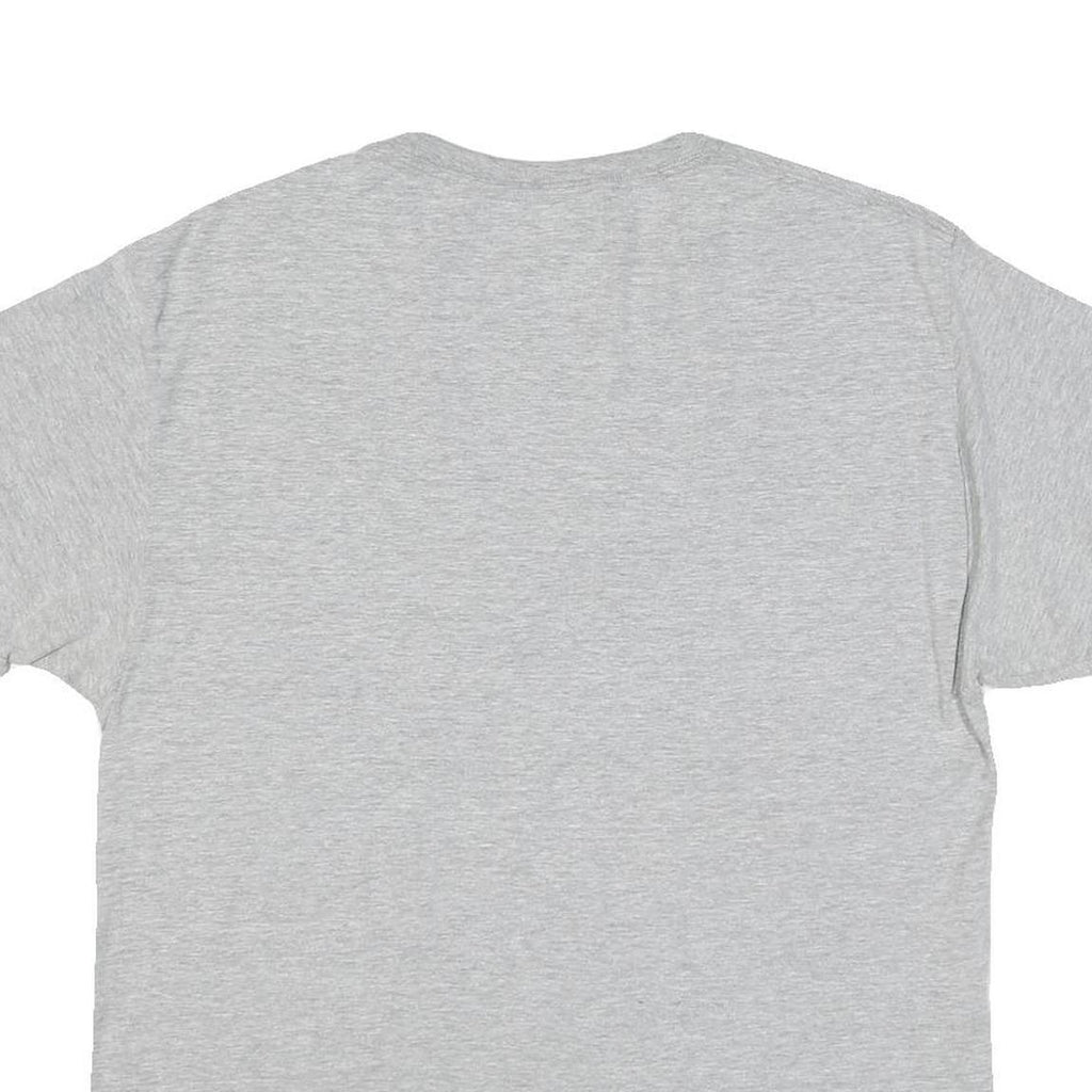 CHAMPION Mens Grey Crew Neck T-Shirt L Cotton Blend Casual Short Sleeve