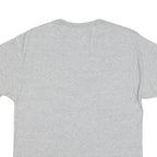CHAMPION Mens Grey Crew Neck T-Shirt L Cotton Blend Casual Short Sleeve