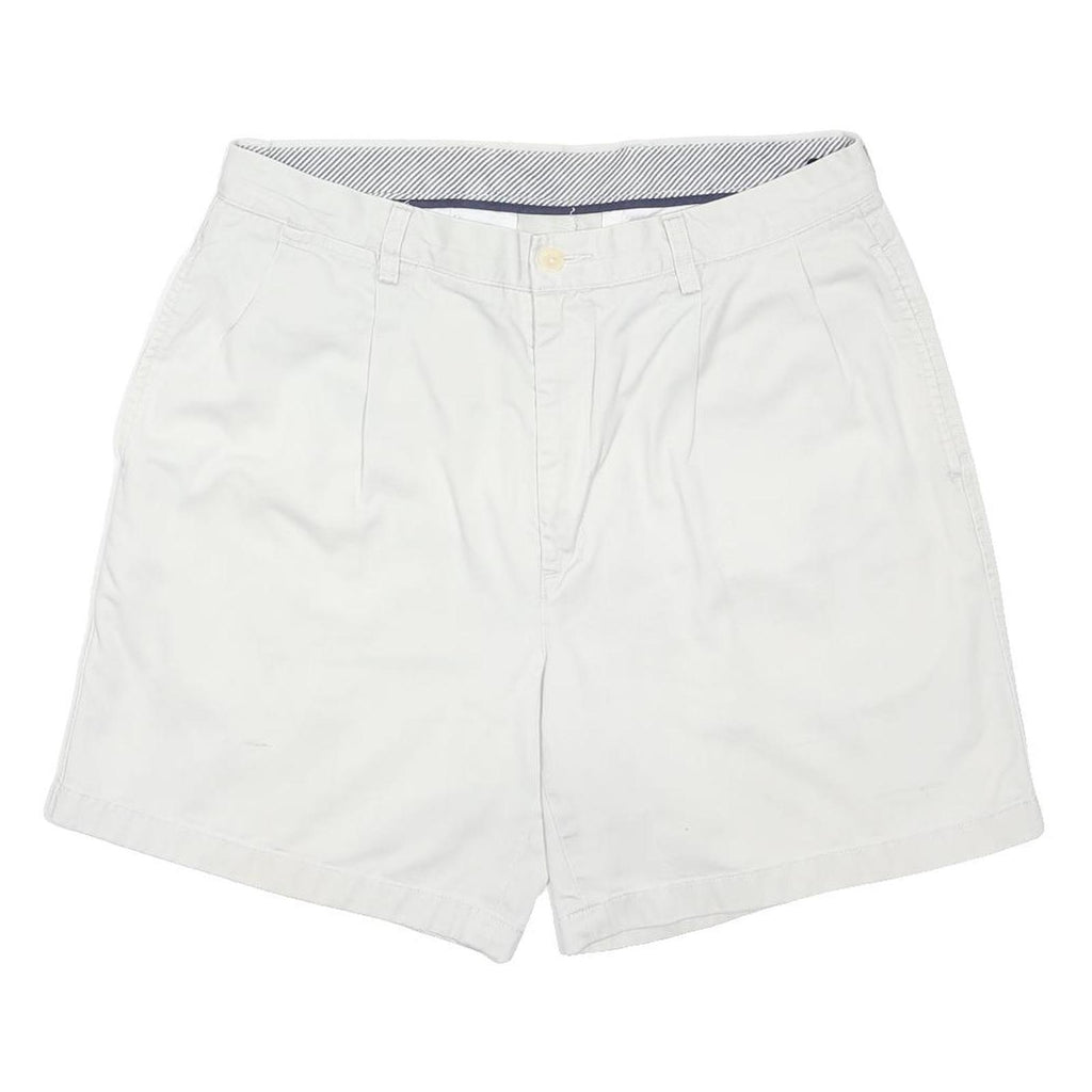 NAUTICA Mens Shorts White Casual Plain M W34 Cotton Blend Classic Fit