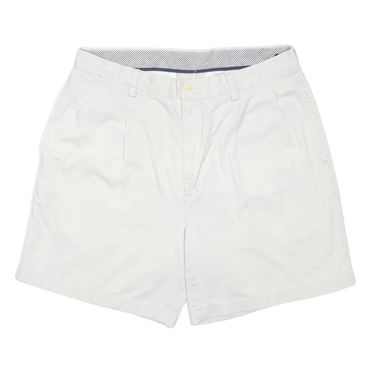 NAUTICA Mens Shorts White Casual Plain M W34 Cotton Blend Classic Fit