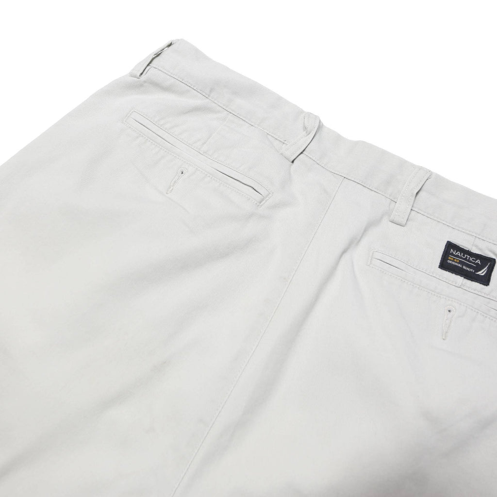 NAUTICA Mens Shorts White Casual Plain M W34 Cotton Blend Classic Fit