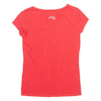 ADIDAS Womens T-Shirt Red UK 12