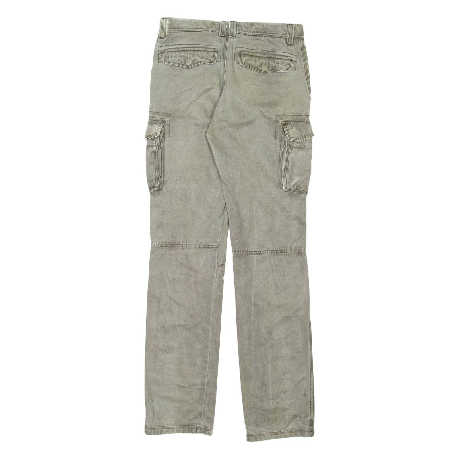 DESIGUAL Mens Trousers Grey Regular Straight W28 L35