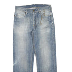 CARHARTT Mens Jeans Blue Regular Straight Denim W32 L28 Distressed Comfort