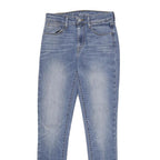 LEVI'S Womens Regular High Rise Skinny Denim Light Blue Cotton Blend W26 L32