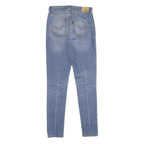 LEVI'S Womens Regular High Rise Skinny Denim Light Blue Cotton Blend W26 L32