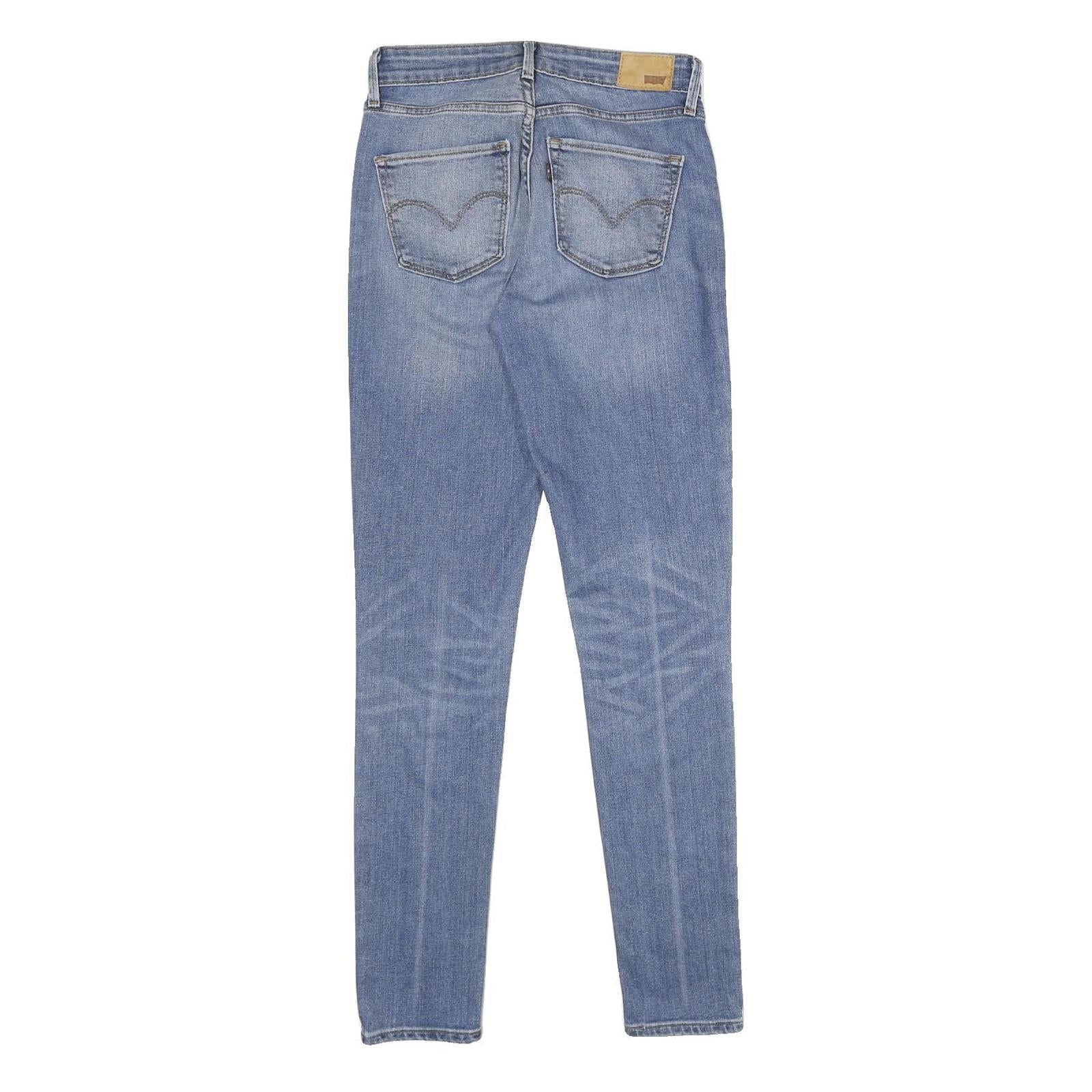 LEVI'S Womens Regular High Rise Skinny Denim Light Blue Cotton Blend W26 L32