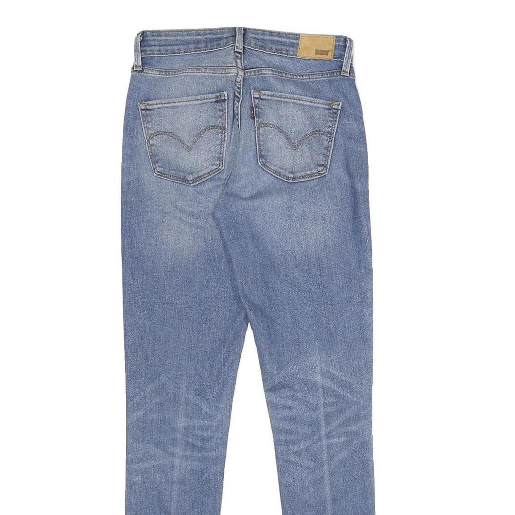 LEVI'S Womens Regular High Rise Skinny Denim Light Blue Cotton Blend W26 L32
