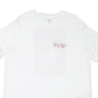 LEVI'S Mens White Graphic T-Shirt XL Short Sleeve Crew Neck Cotton Blend