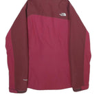 THE NORTH FACE Womens Maroon & Pink Outdoor Jacket S Polyester Zip Hooded