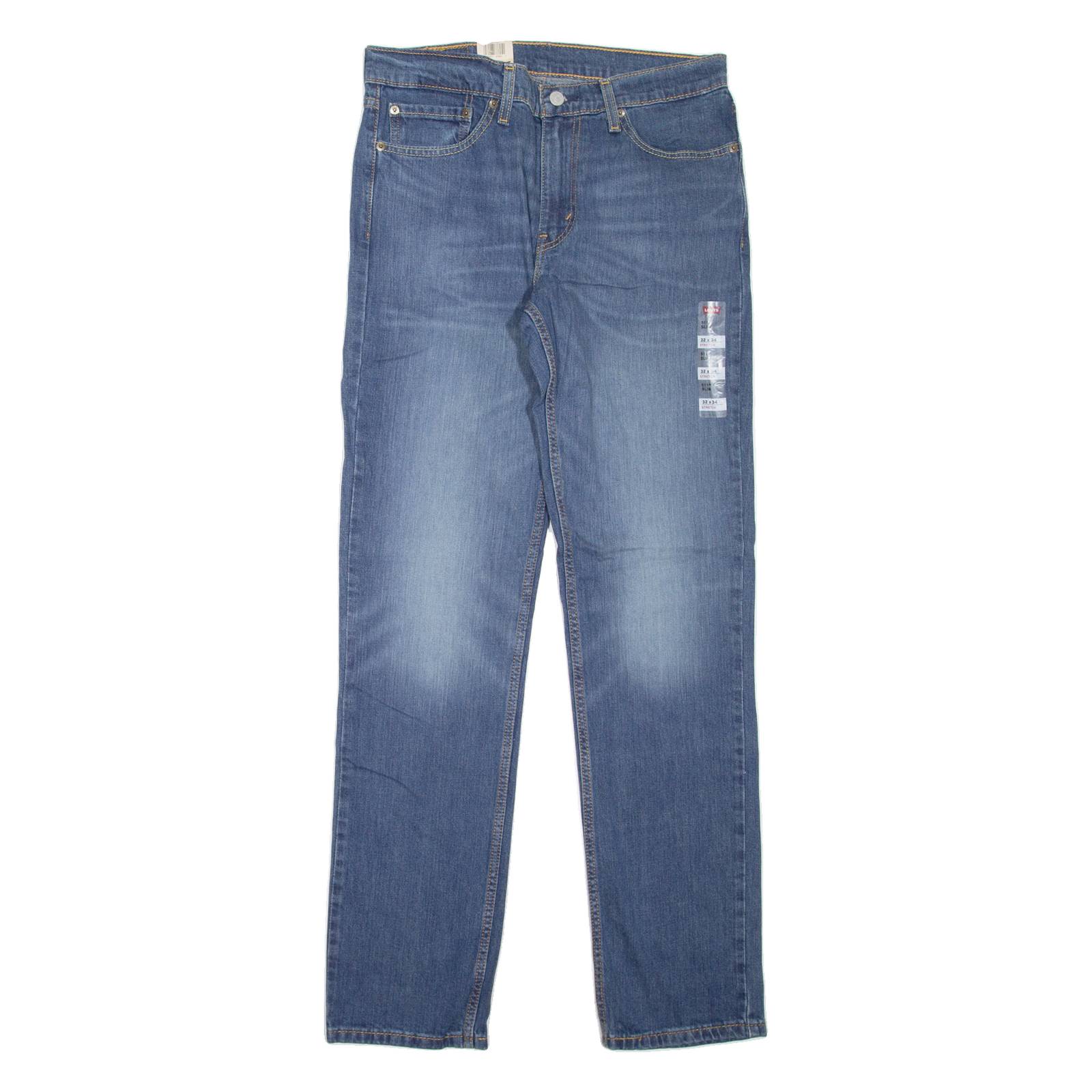 LEVI'S 511 Jeans Mens Blue Slim Straight Stone Wash W32 L34