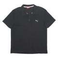 PUMA Womens Black & Pink Short Sleeve Polo Shirt L Sports Casual Cotton Blend