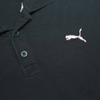 PUMA Womens Black & Pink Short Sleeve Polo Shirt L Sports Casual Cotton Blend