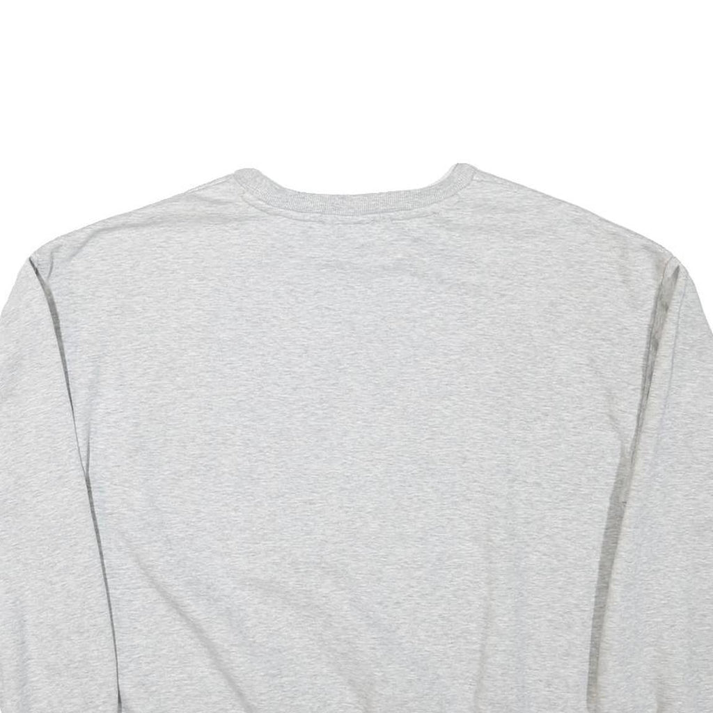 PUMA Womens Grey Sweatshirt Crew Neck XL Cotton Blend Logo Print Casual Pullover