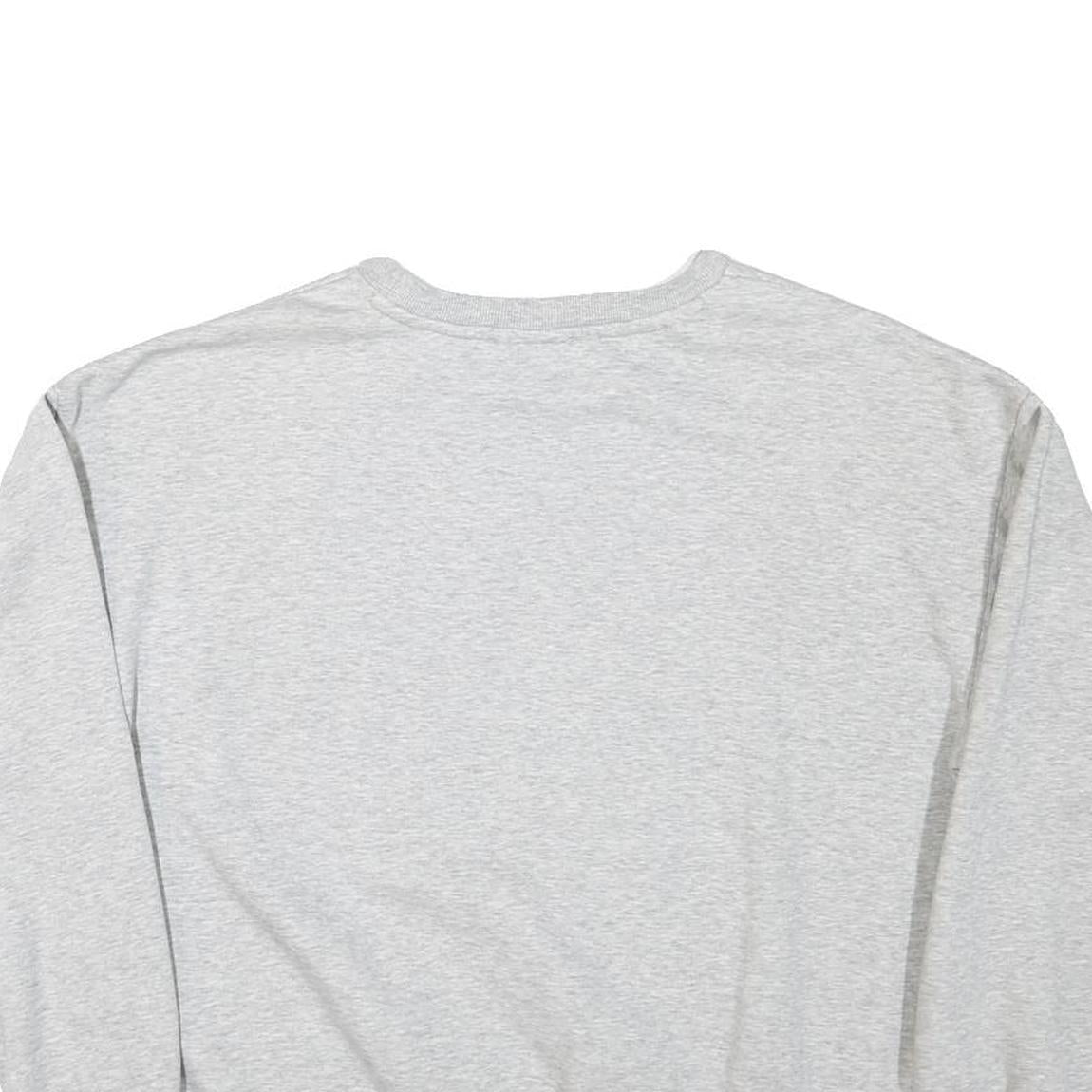 PUMA Womens Grey Sweatshirt Crew Neck XL Cotton Blend Logo Print Casual Pullover