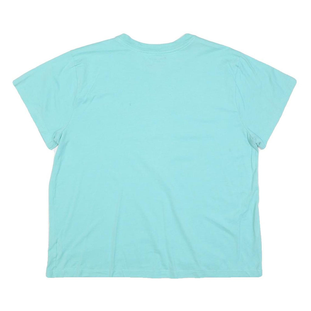 CHAMPION Womens Blue & Pink Graphic T-Shirt XL Short Sleeve Crew Neck Casual