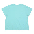 CHAMPION Womens Blue & Pink Graphic T-Shirt XL Short Sleeve Crew Neck Casual