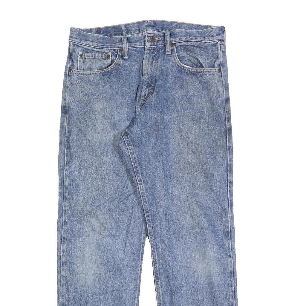 WRANGLER Mens Regular Blue Denim Rinse Jeans W34 L29 Classic Zip Closure Casual