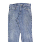 WRANGLER Mens Regular Blue Denim Rinse Jeans W34 L29 Classic Zip Closure Casual