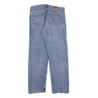 WRANGLER Mens Regular Blue Denim Rinse Jeans W34 L29 Classic Zip Closure Casual