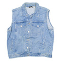 KZK Womens Denim Gilet Blue M