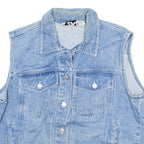 KZK Womens Denim Gilet Blue M