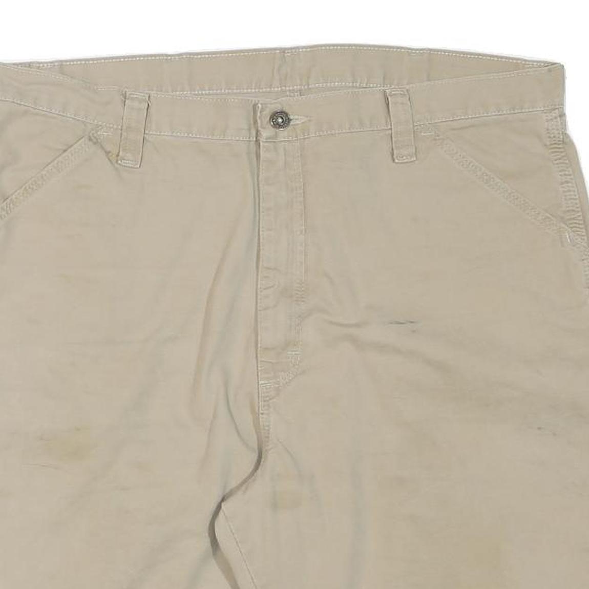 WRANGLER Mens Shorts Beige Casual 2XL W38 Cotton Blend Workwear Pockets
