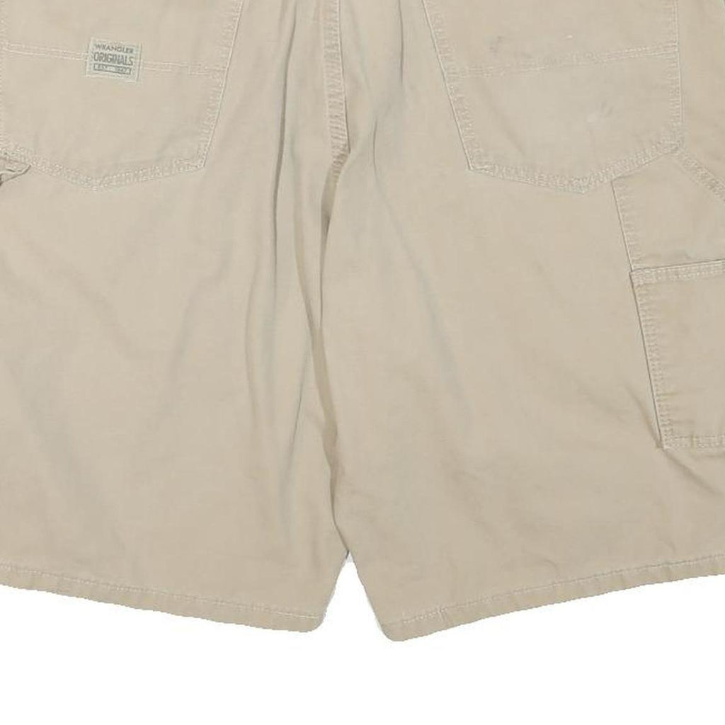 WRANGLER Mens Shorts Beige Casual 2XL W38 Cotton Blend Workwear Pockets