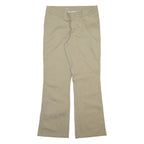 DICKIES Womens Trousers Beige Slim Bootcut W32 L31