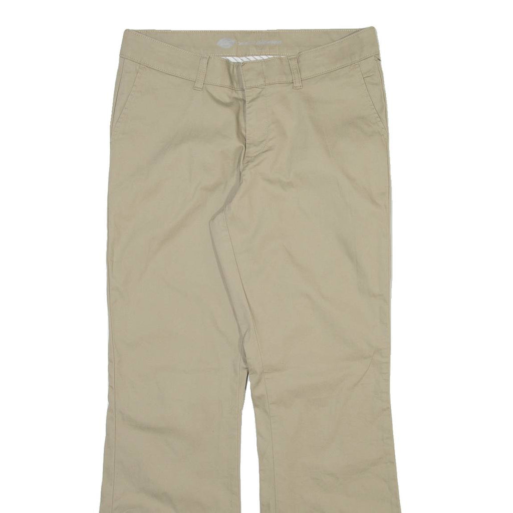 DICKIES Womens Trousers Beige Slim Bootcut W32 L31