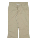 DICKIES Womens Trousers Beige Slim Bootcut W32 L31