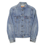 LEVI'S Mens Blue Denim Jacket XS Cotton Blend Classic Button Closure Stylish