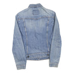 LEVI'S Mens Blue Denim Jacket XS Cotton Blend Classic Button Closure Stylish