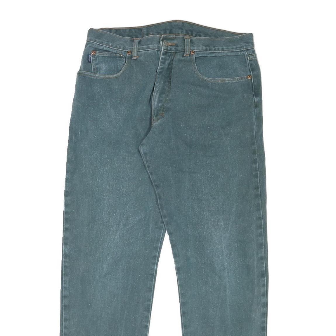 FRISCO Womens Regular Fit Straight Leg Denim Light Blue Cotton Blend Jeans W31