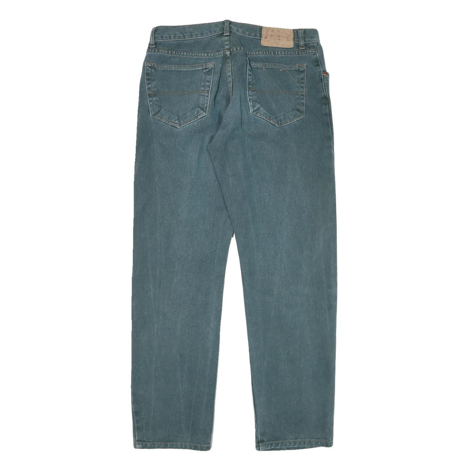 FRISCO Womens Regular Fit Straight Leg Denim Light Blue Cotton Blend Jeans W31