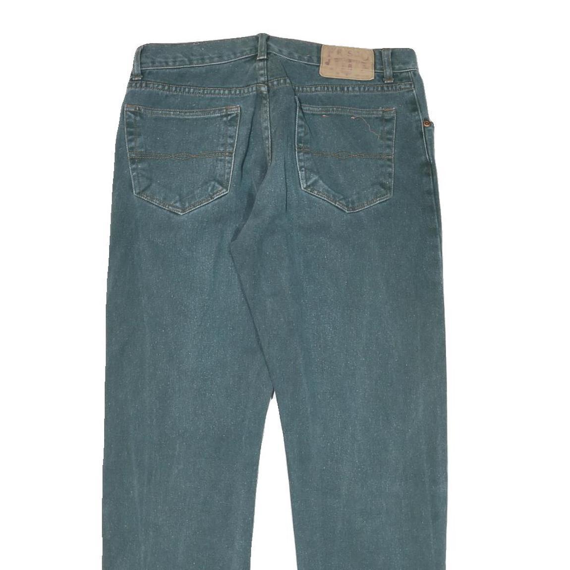 FRISCO Womens Regular Fit Straight Leg Denim Light Blue Cotton Blend Jeans W31