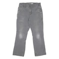 CARHARTT Mens Cotton Blend Grey Regular Fit Straight Leg Trousers W32 L28