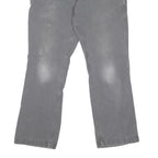 CARHARTT Mens Cotton Blend Grey Regular Fit Straight Leg Trousers W32 L28