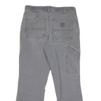 CARHARTT Mens Cotton Blend Grey Regular Fit Straight Leg Trousers W32 L28