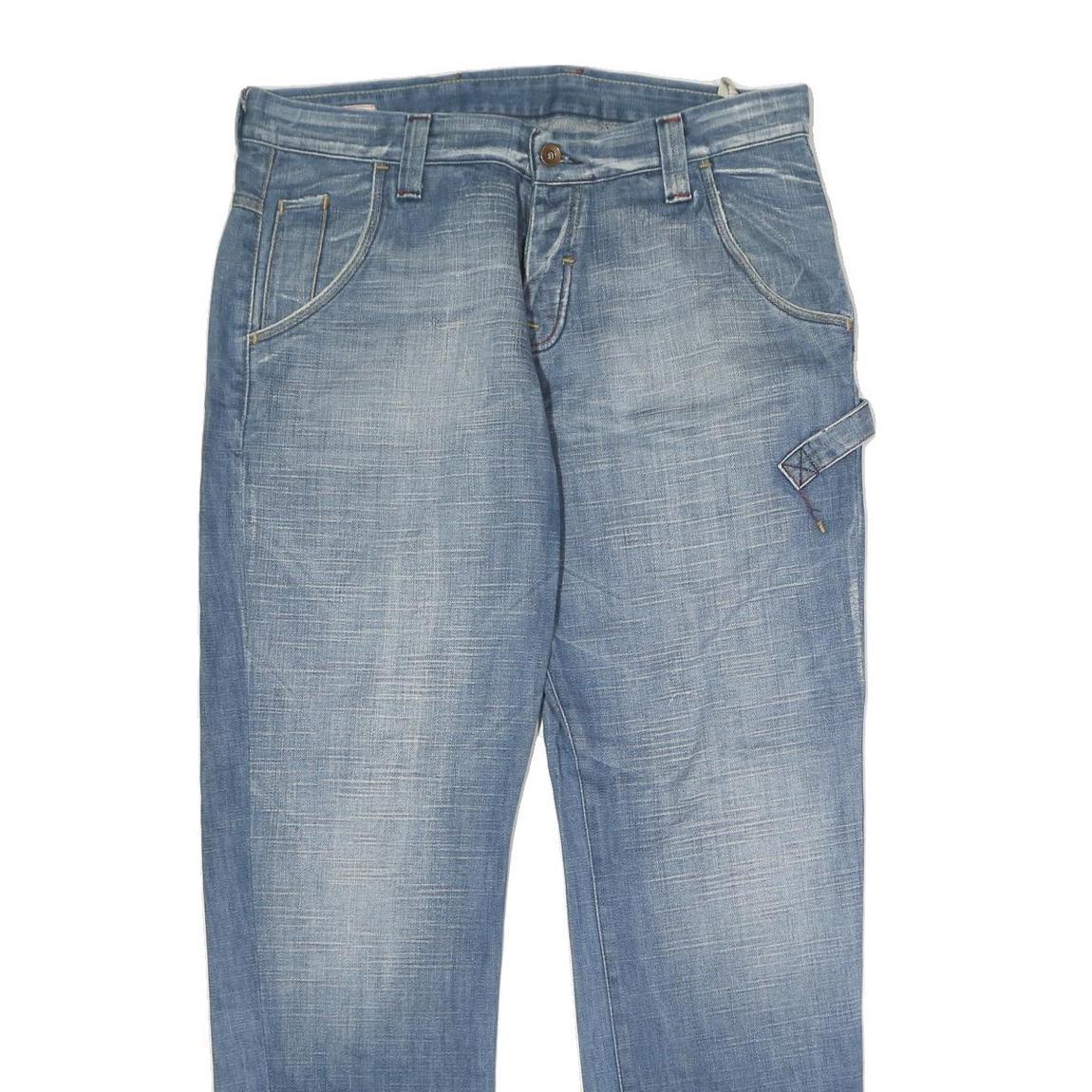 JACK & JONES Mens Jeans Blue Regular Straight Denim Medium W34 L31 Casual Wear