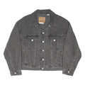 LEVI'S Womens Black Cotton Blend Denim Jacket S Button Closure Classic Fit