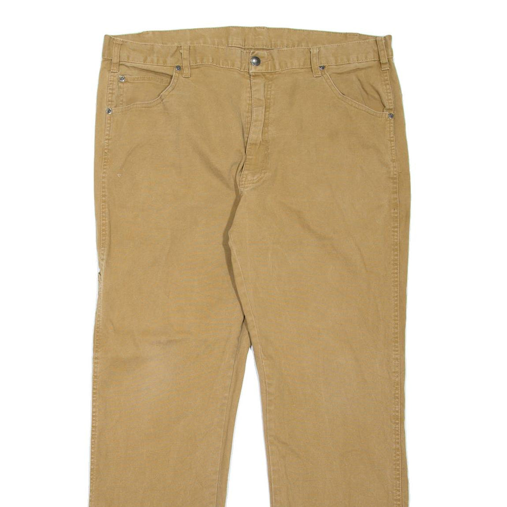 DICKIES Workwear Mens Trousers Beige Regular Straight W36 L31