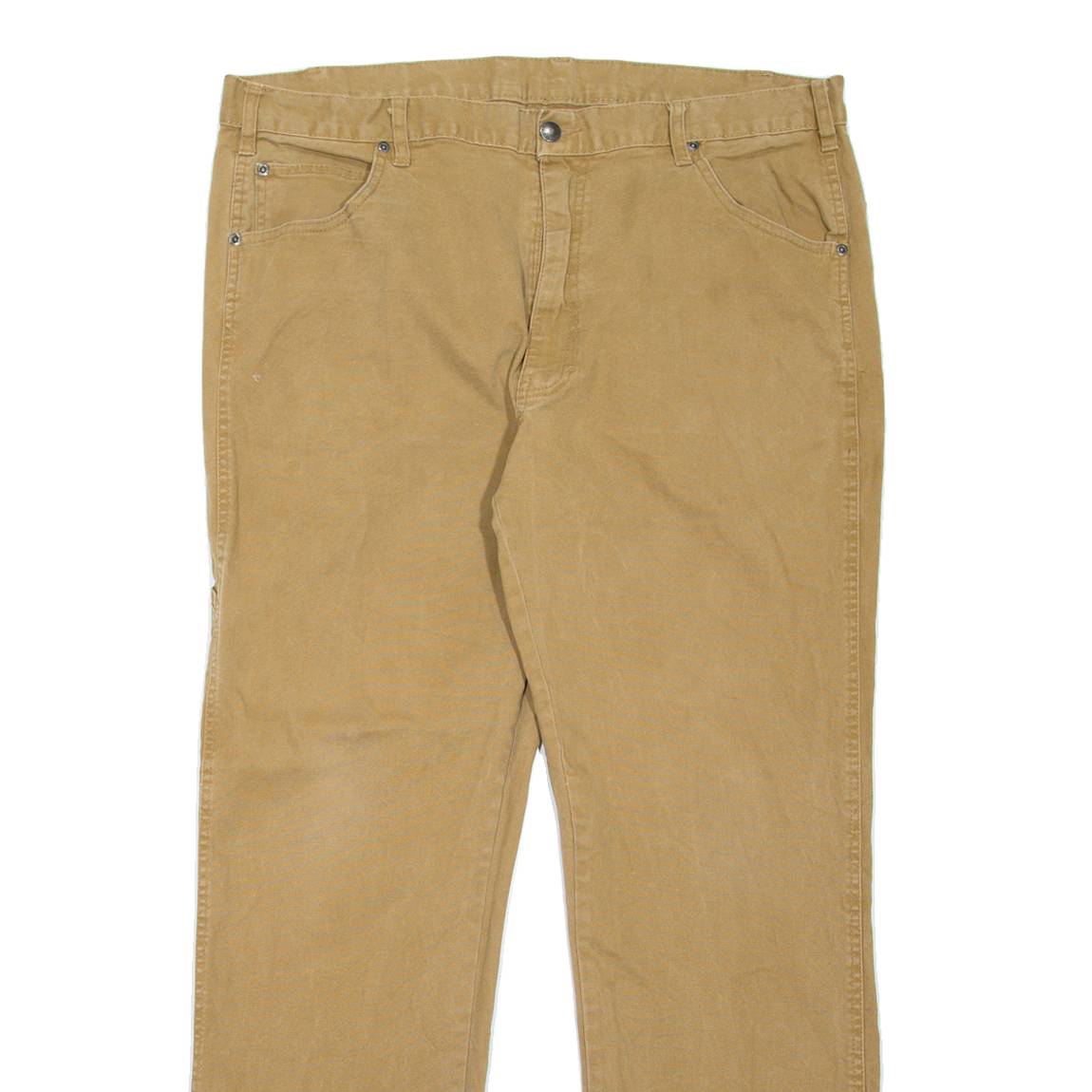 DICKIES Workwear Mens Trousers Beige Regular Straight W36 L31