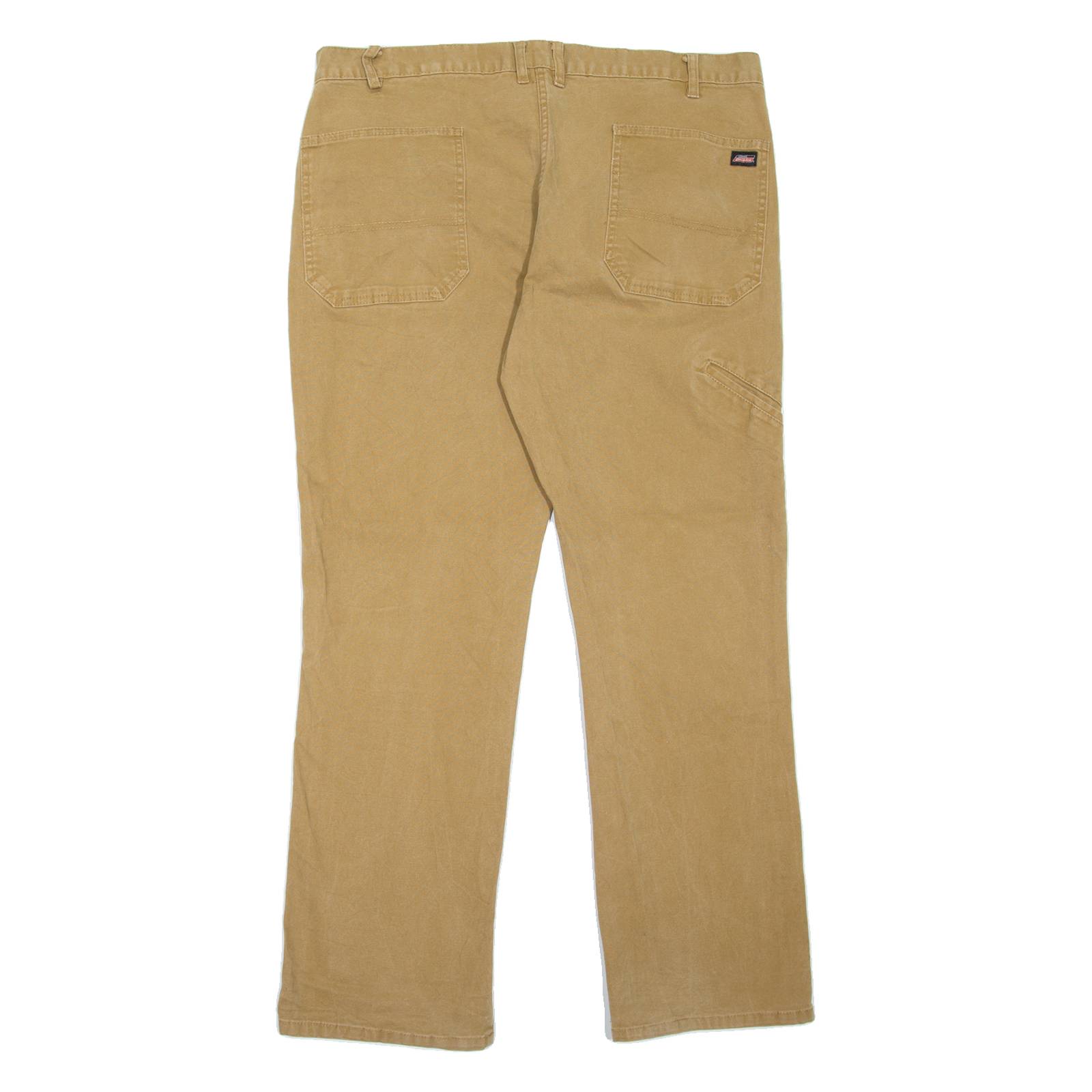 DICKIES Workwear Mens Trousers Beige Regular Straight W36 L31