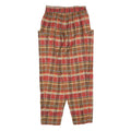 MARELLA Womens Polyester Blend Brown & Red Relaxed Straight Trousers W25 L25
