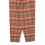 MARELLA Womens Polyester Blend Brown & Red Relaxed Straight Trousers W25 L25