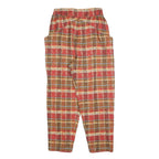 MARELLA Womens Polyester Blend Brown & Red Relaxed Straight Trousers W25 L25