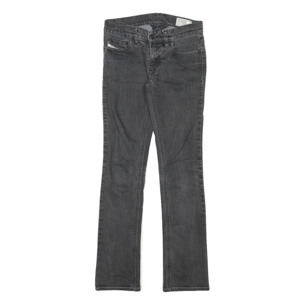 DIESEL Womens Slim Denim Jeans Black W26 L28 Stylish Cotton Blend Zip Closure