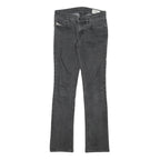 DIESEL Womens Slim Denim Jeans Black W26 L28 Stylish Cotton Blend Zip Closure